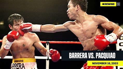 pacquiao vs barrera 3|manny pacquiao opponents.